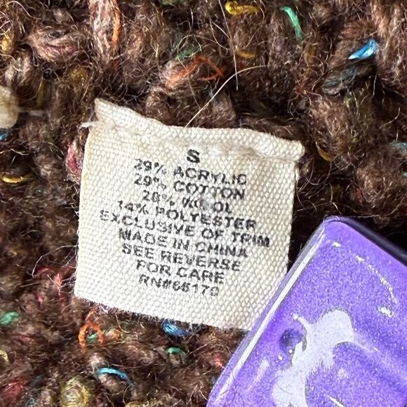 Moth Open Knit Cardigan Sweater Whimsy Twee Fairy Grunge Whimsigoth Forest S - Picture 6 of 6